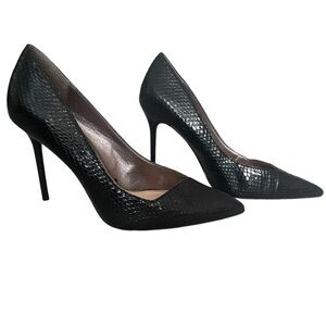 Zara Woman snake skin embossed stilettos